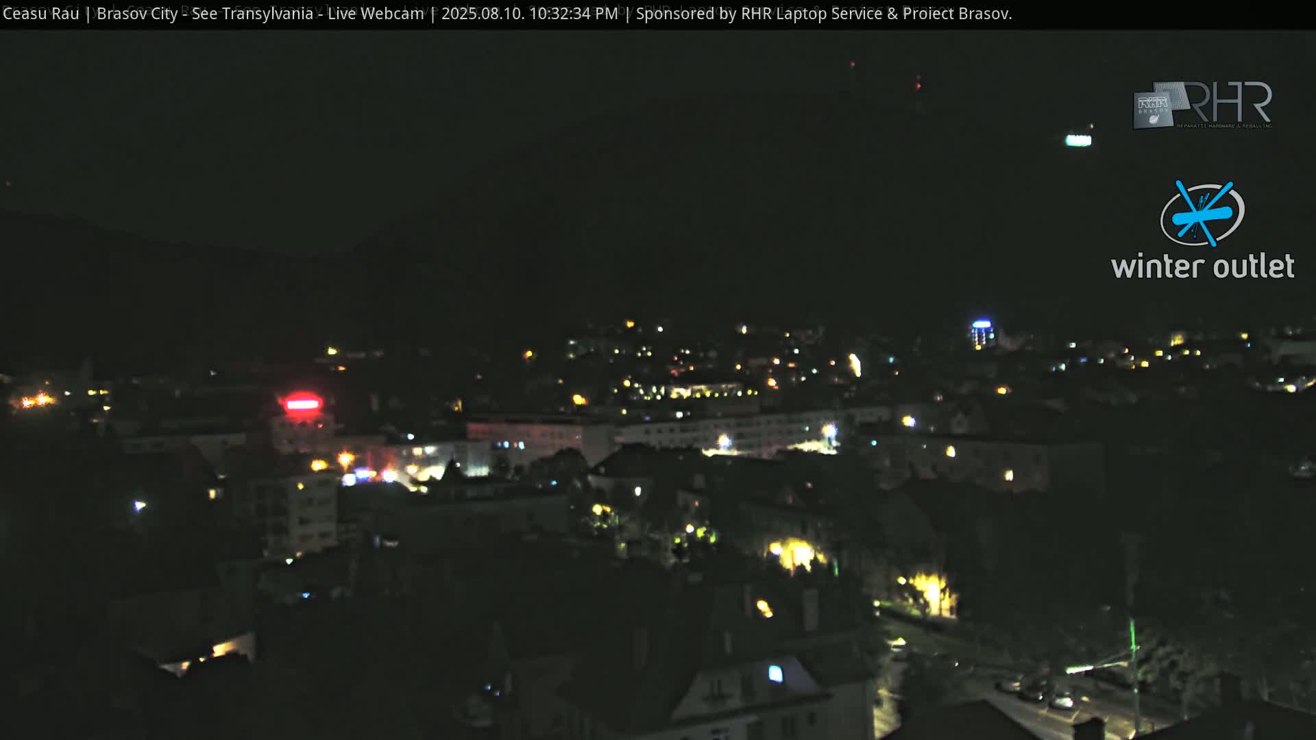 Braşov Skyline Live Cam - Centrul Nou, Brasov, Romania