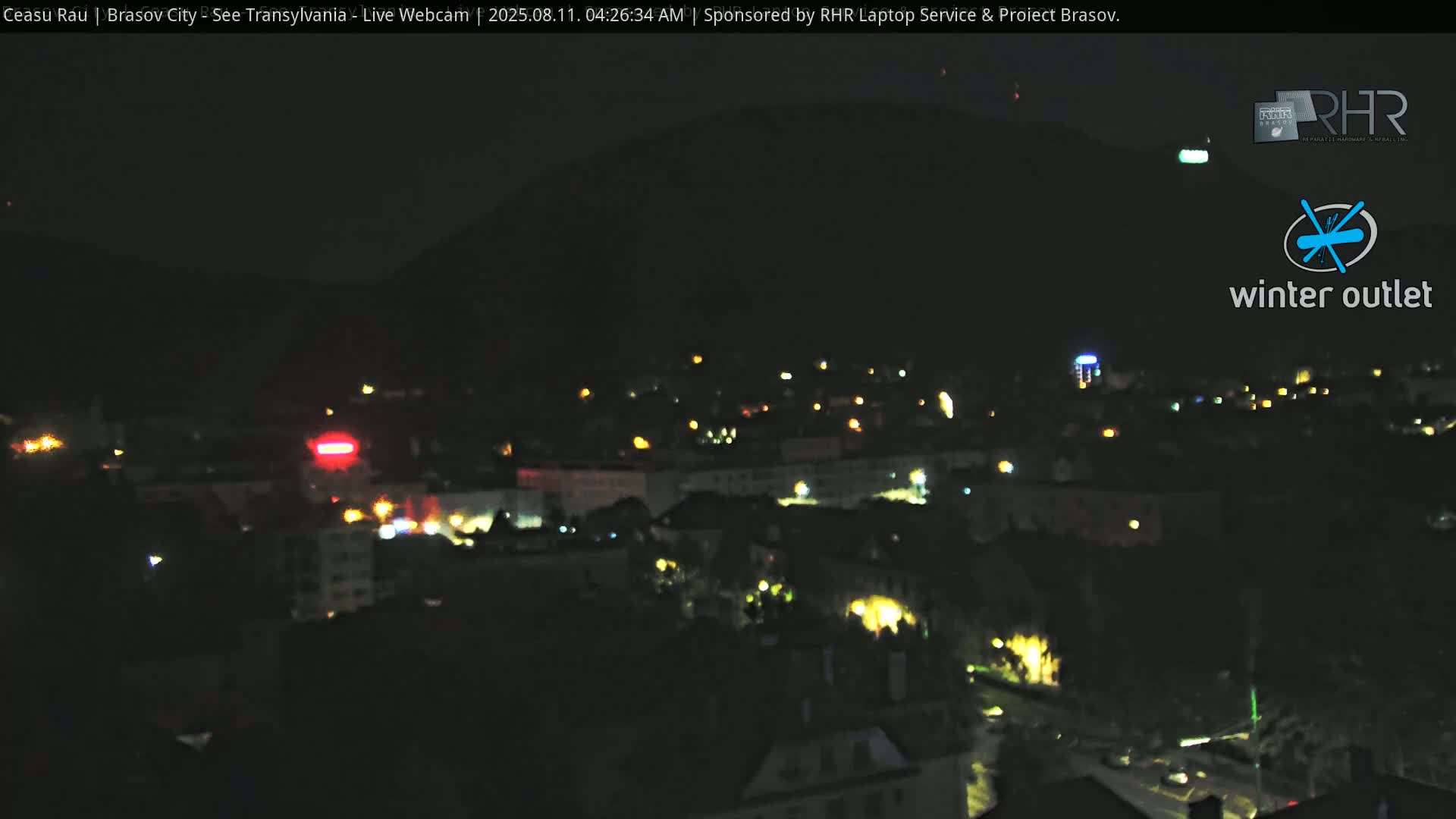 Braşov Skyline Live Cam - Centrul Nou, Brasov, Romania