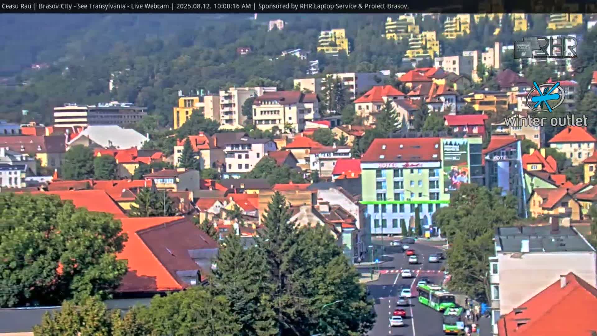 Braşov Skyline Live Cam - Centrul Nou, Brasov, Romania