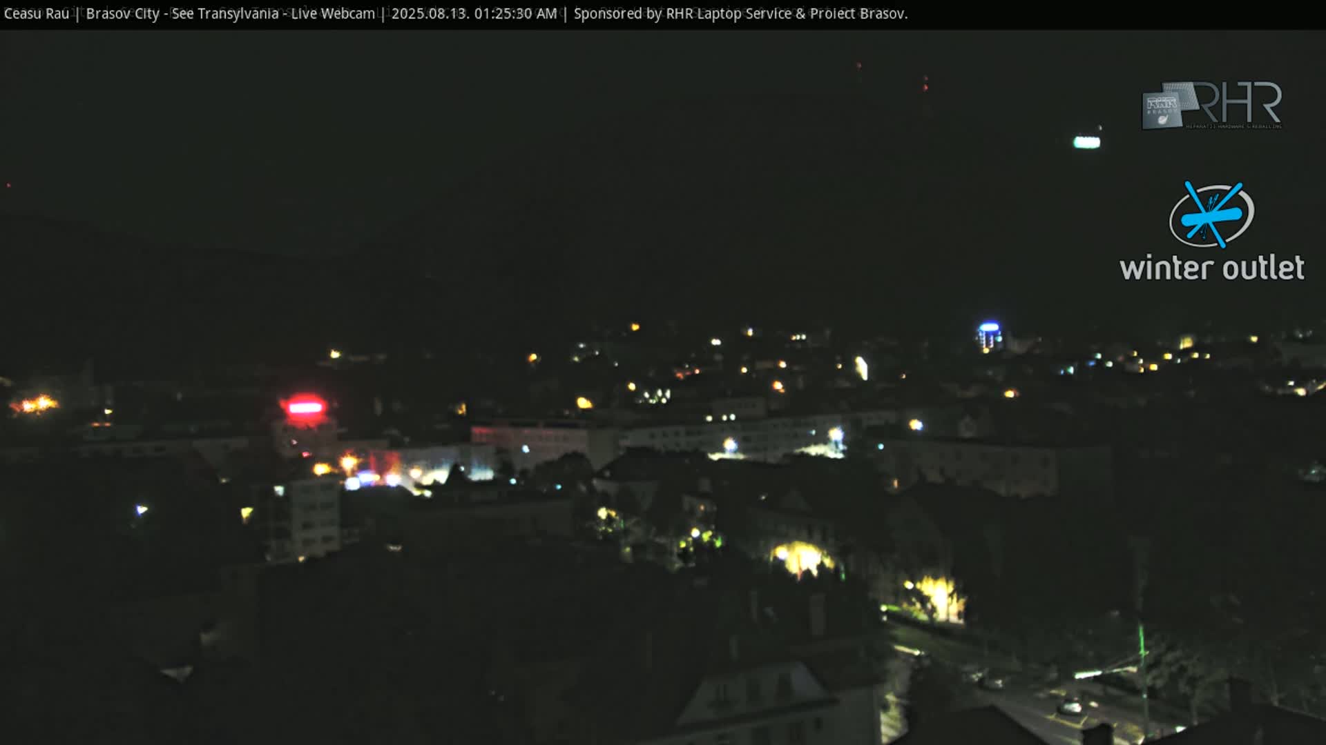 Braşov Skyline Live Cam - Centrul Nou, Brasov, Romania