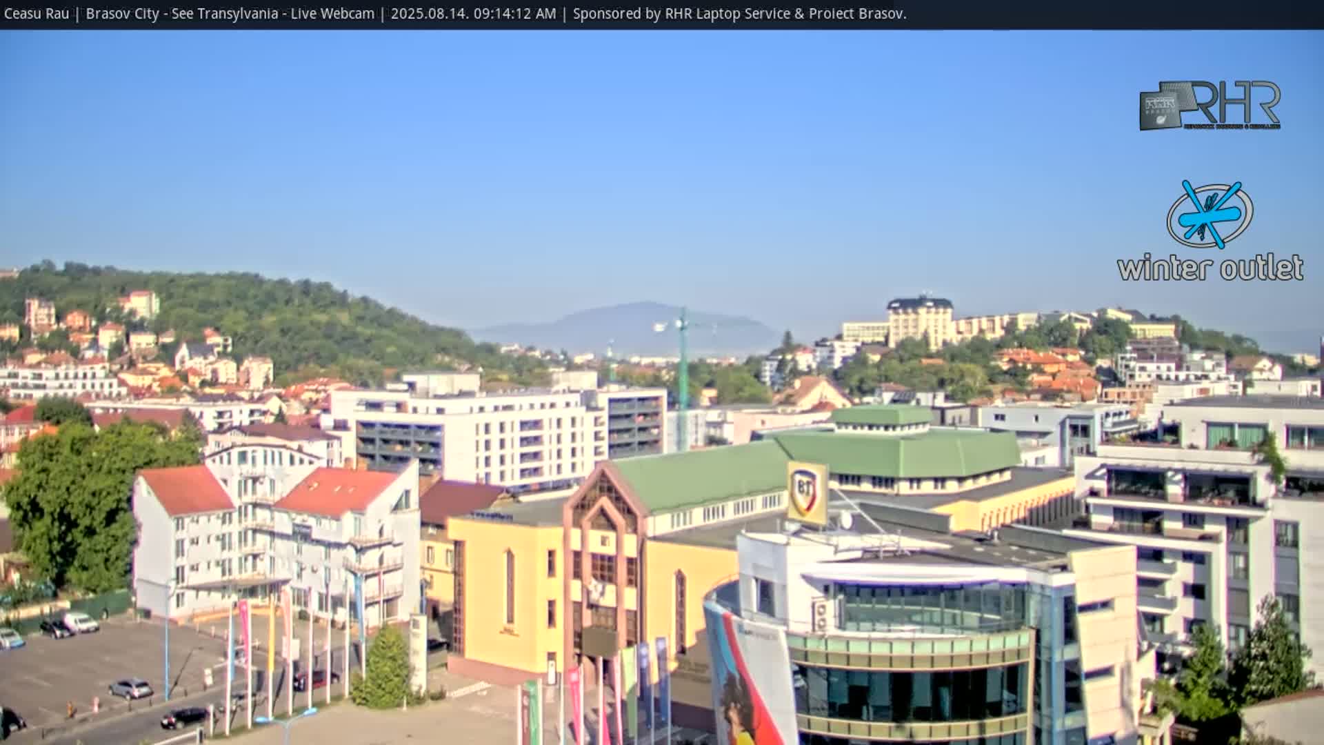 Braşov Skyline Live Cam - Centrul Nou, Brasov, Romania