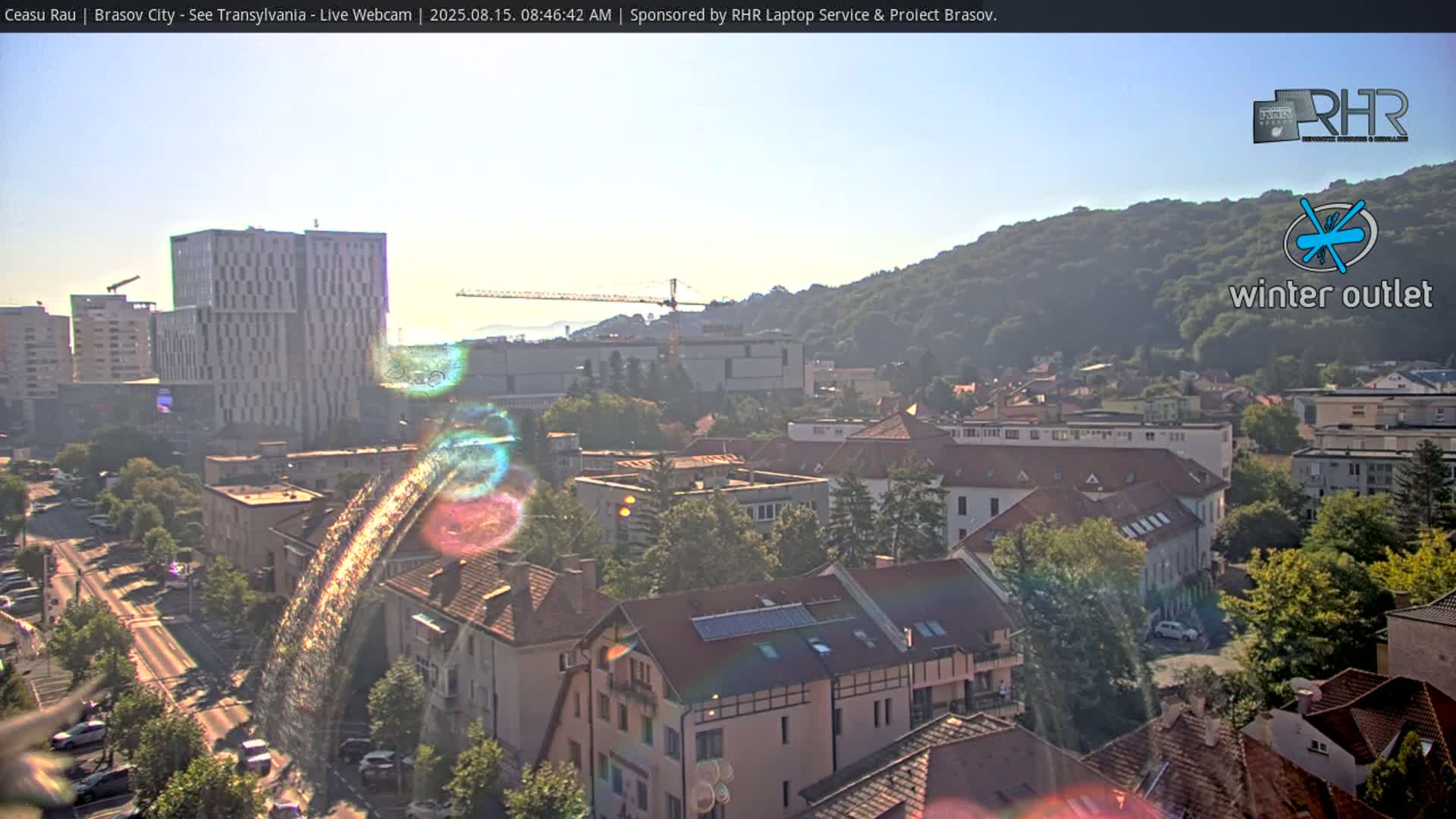 Braşov Skyline Live Cam - Centrul Nou, Brasov, Romania