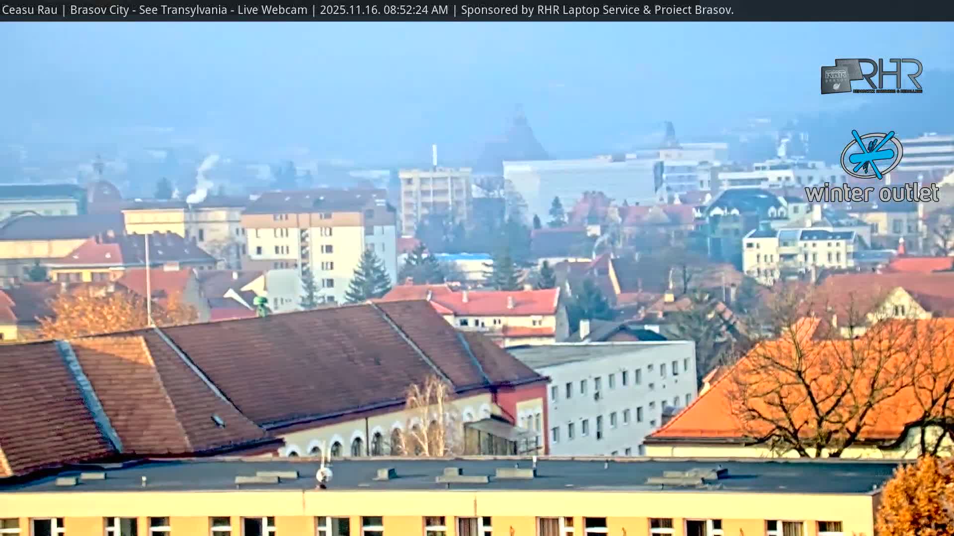 Braşov Skyline Live Cam - Centrul Nou, Brasov, Romania