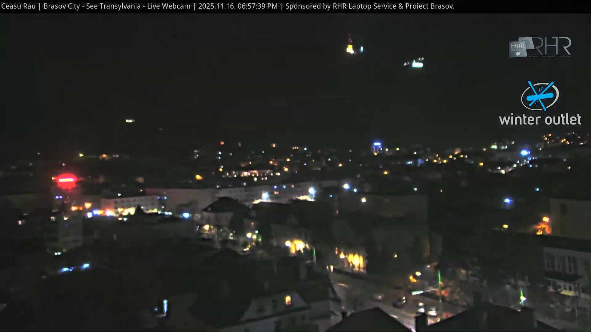 Braşov Skyline Live Cam - Centrul Nou, Brasov, Romania