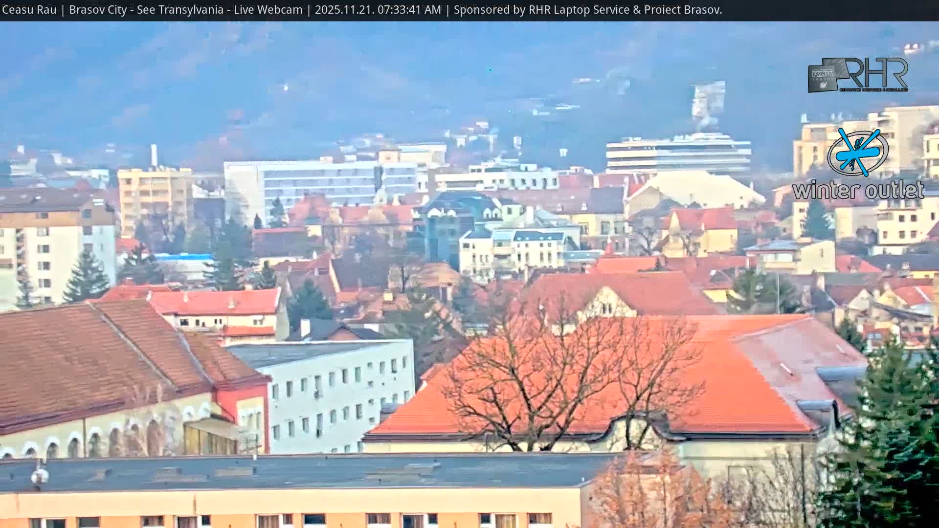 Braşov Skyline Live Cam - Centrul Nou, Brasov, Romania