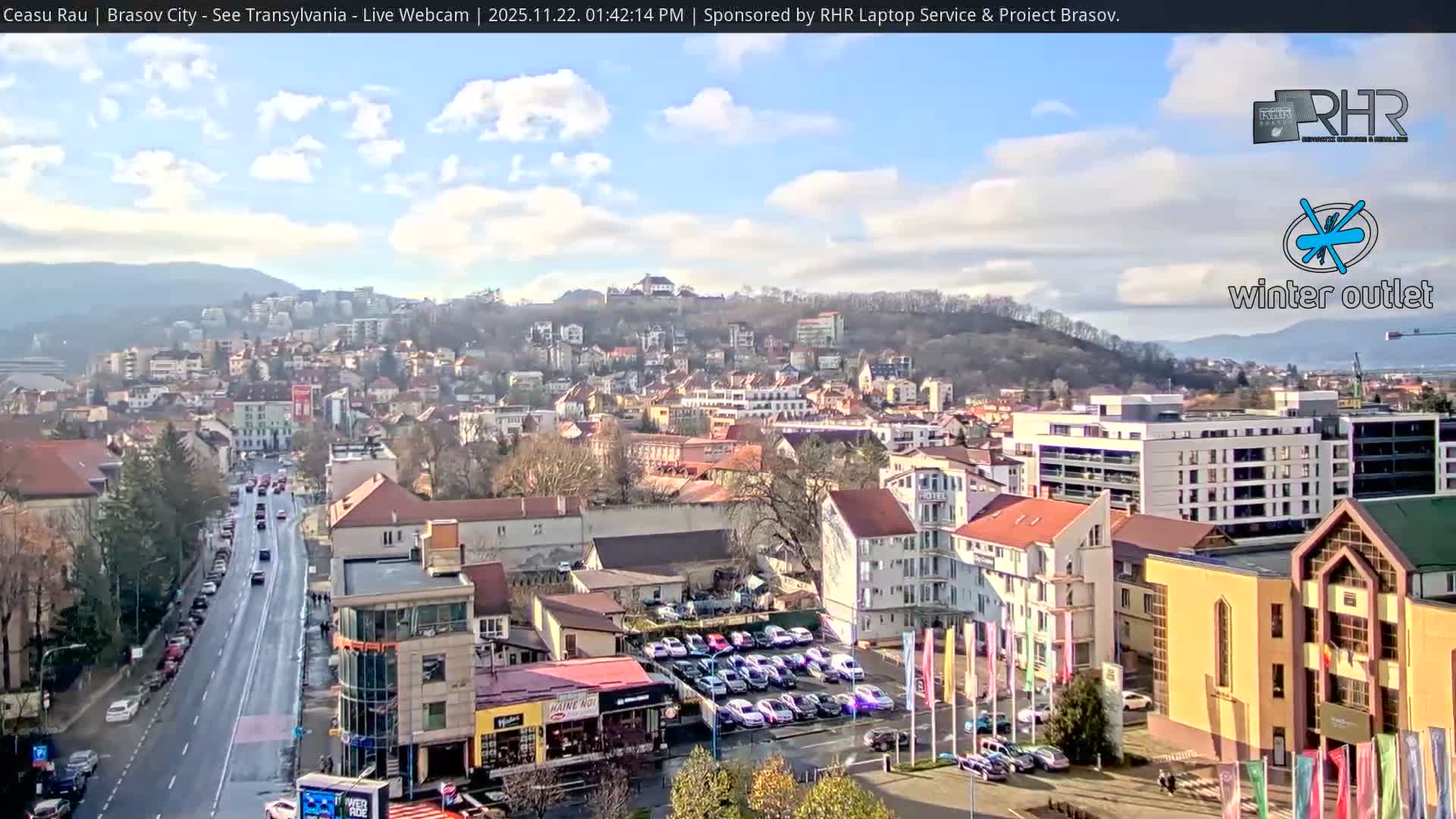 Braşov Skyline Live Cam - Centrul Nou, Brasov, Romania