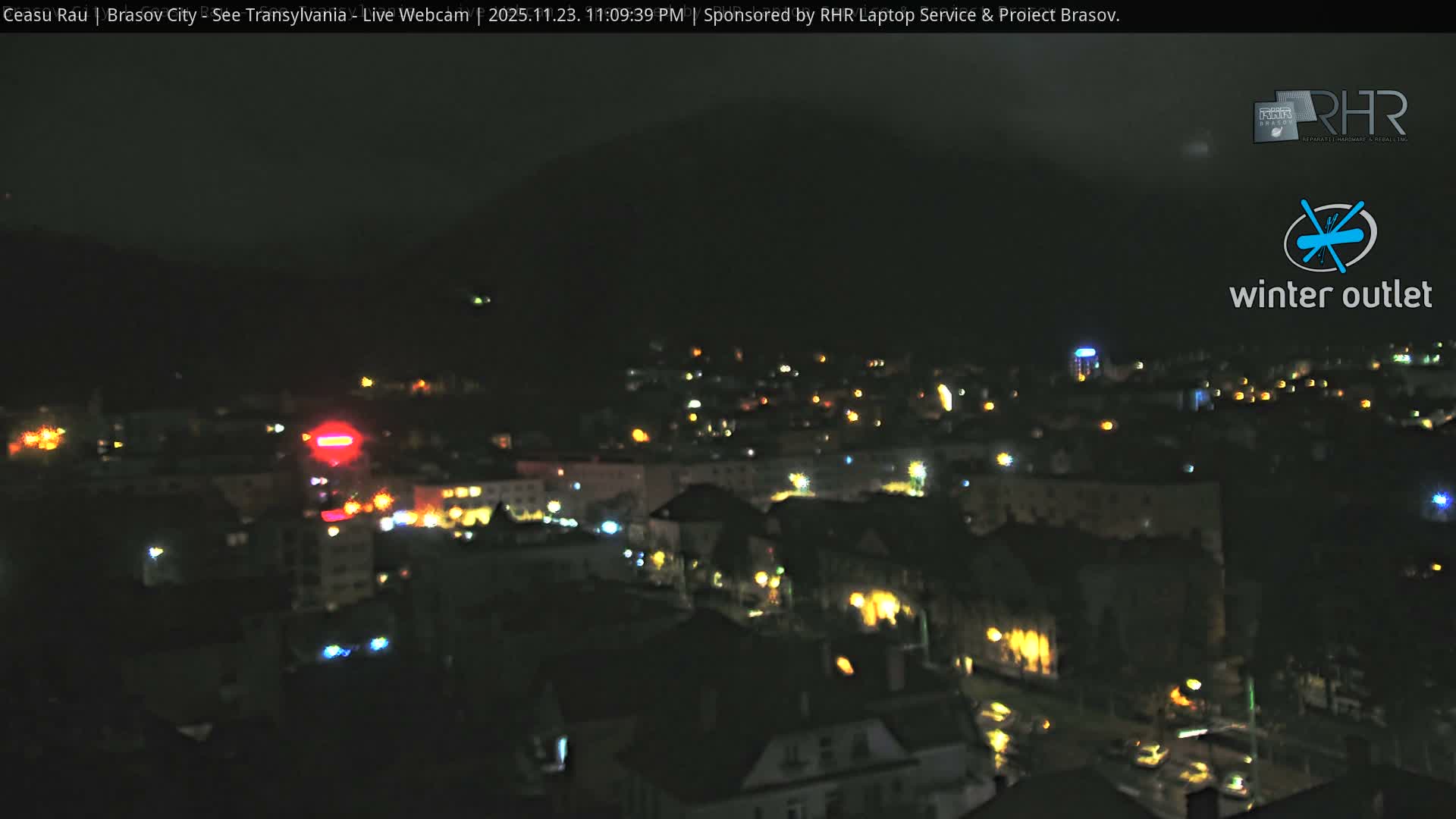Braşov Skyline Live Cam - Centrul Nou, Brasov, Romania