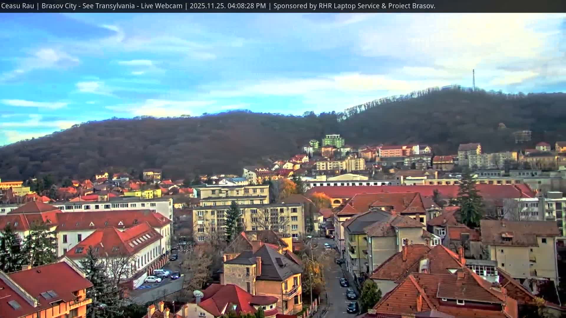 Braşov Skyline Live Cam - Centrul Nou, Brasov, Romania