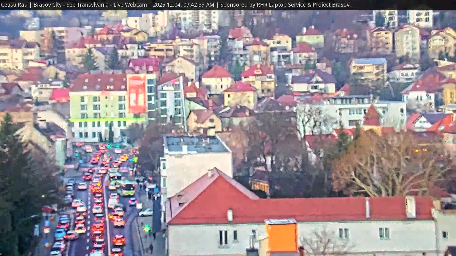Braşov Skyline Live Cam - Centrul Nou, Brasov, Romania