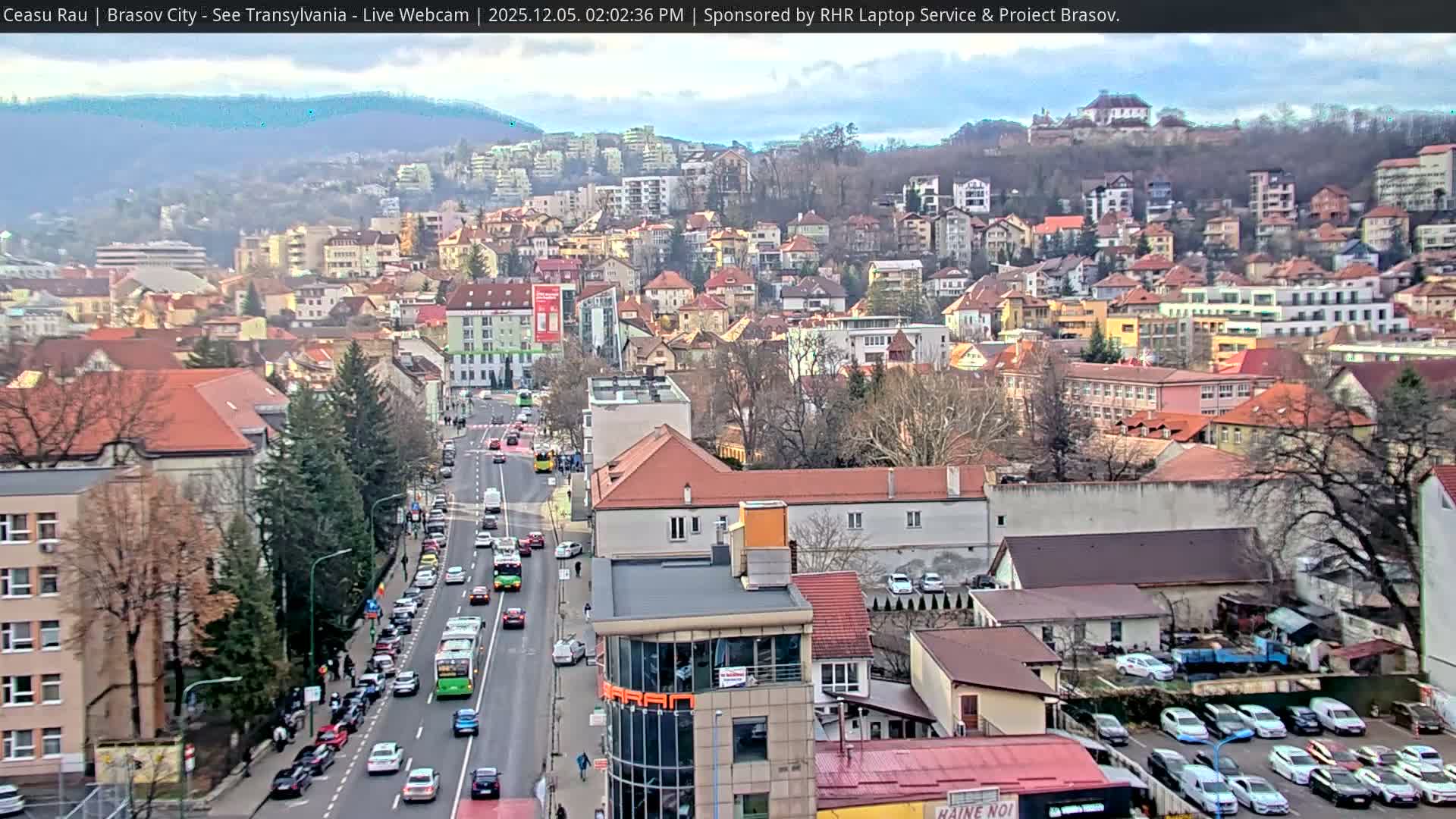 Braşov Skyline Live Cam - Centrul Nou, Brasov, Romania