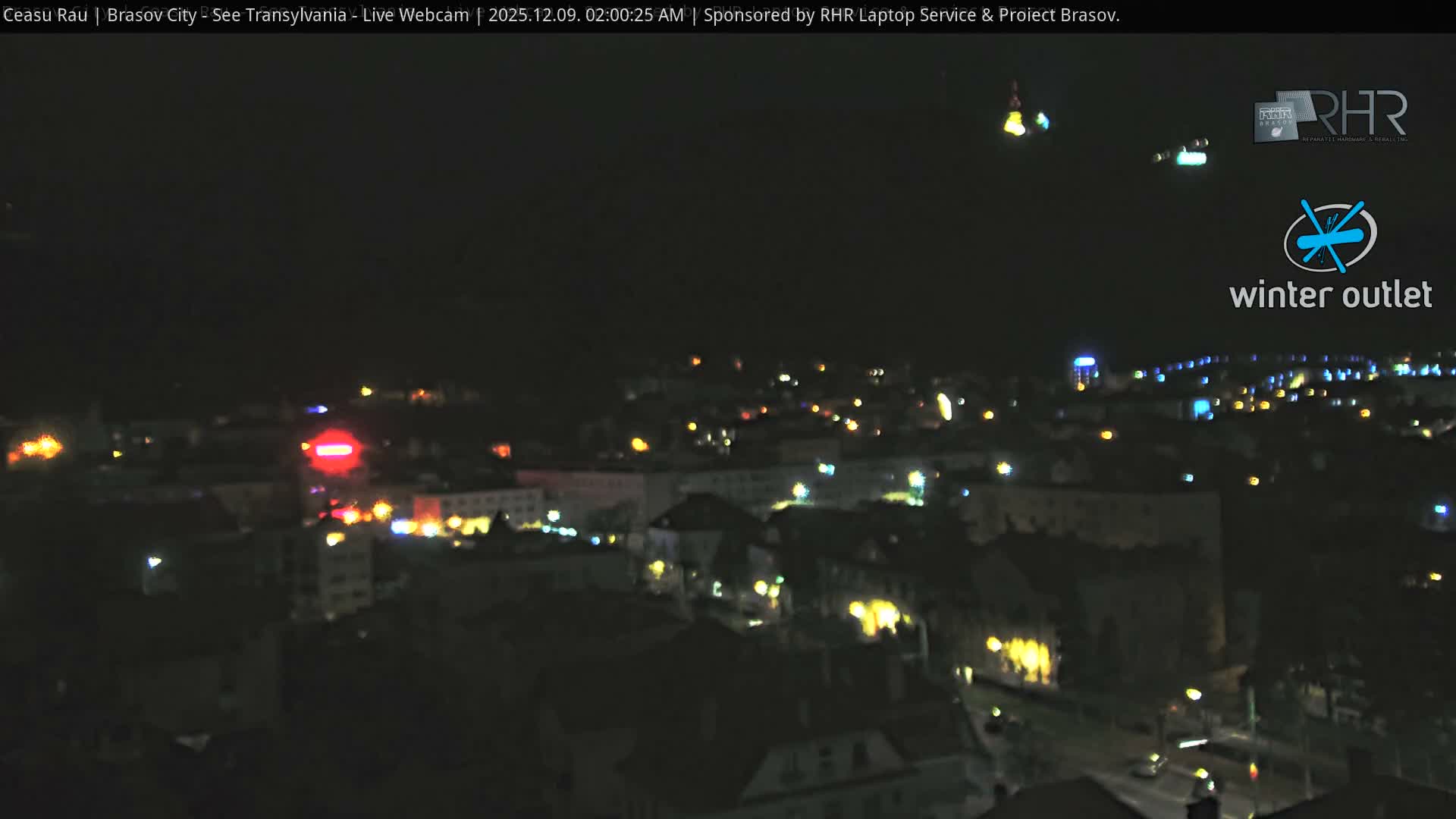 Braşov Skyline Live Cam - Centrul Nou, Brasov, Romania