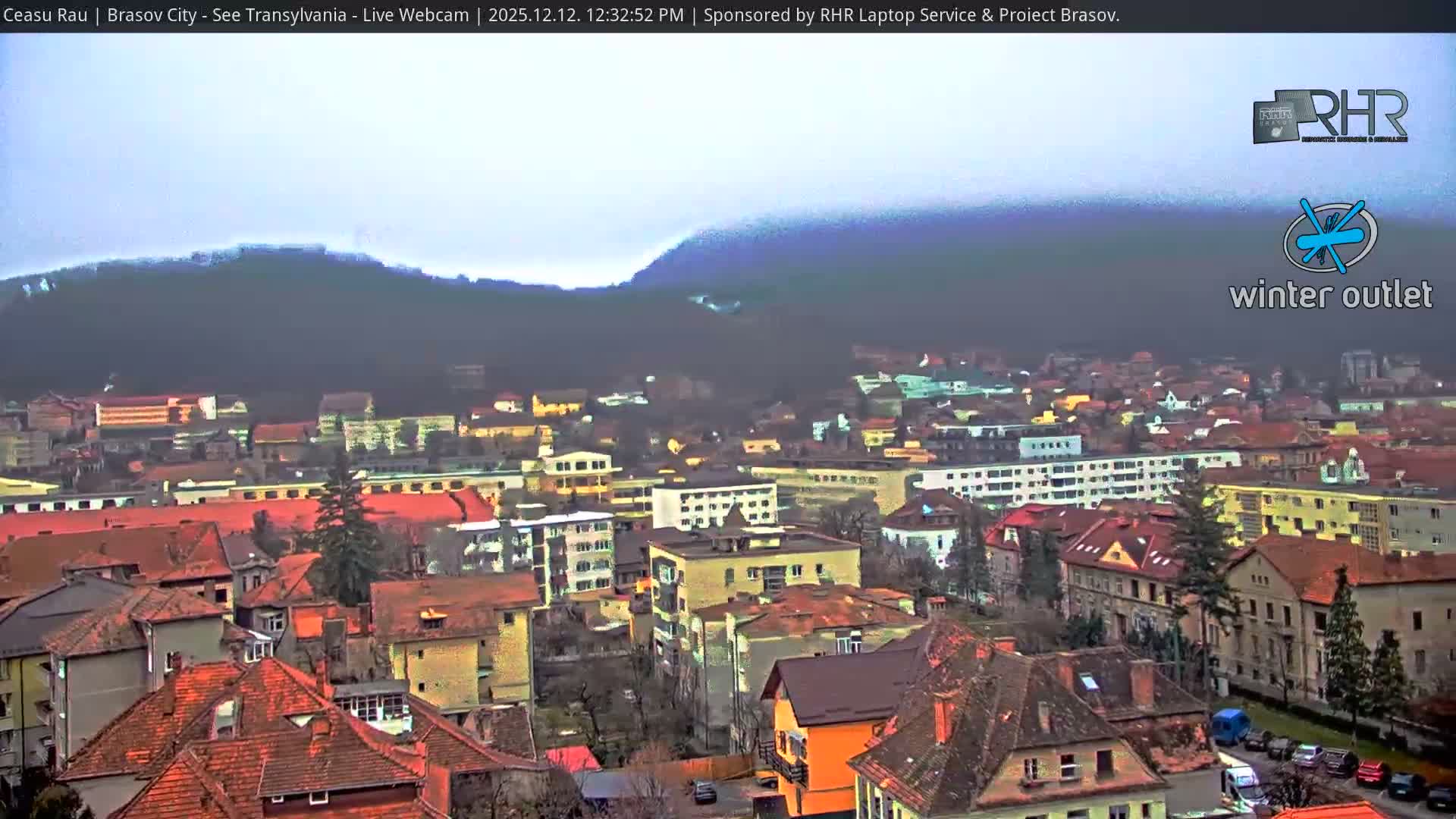 Braşov Skyline Live Cam - Centrul Nou, Brasov, Romania
