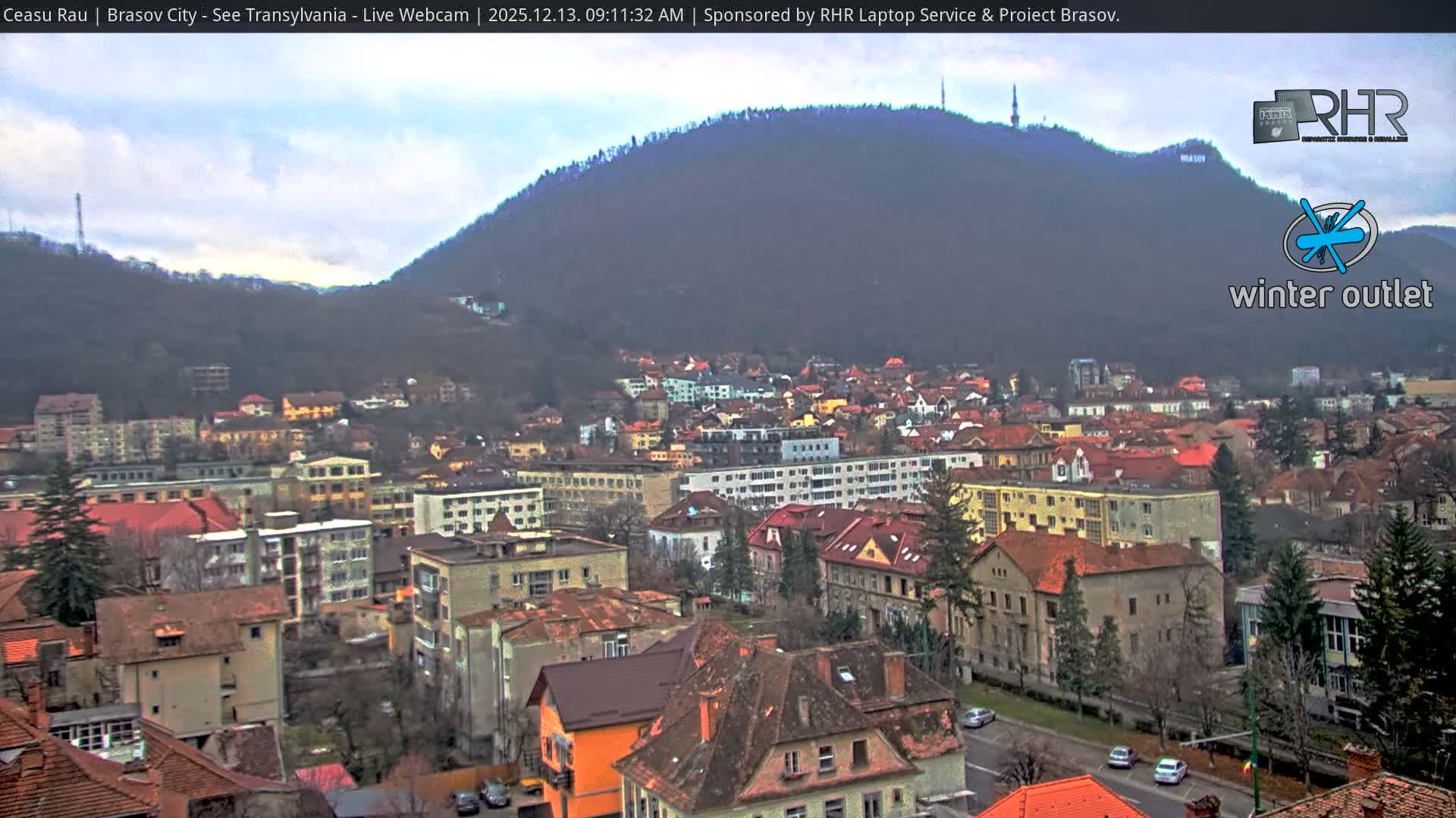 Braşov Skyline Live Cam - Centrul Nou, Brasov, Romania