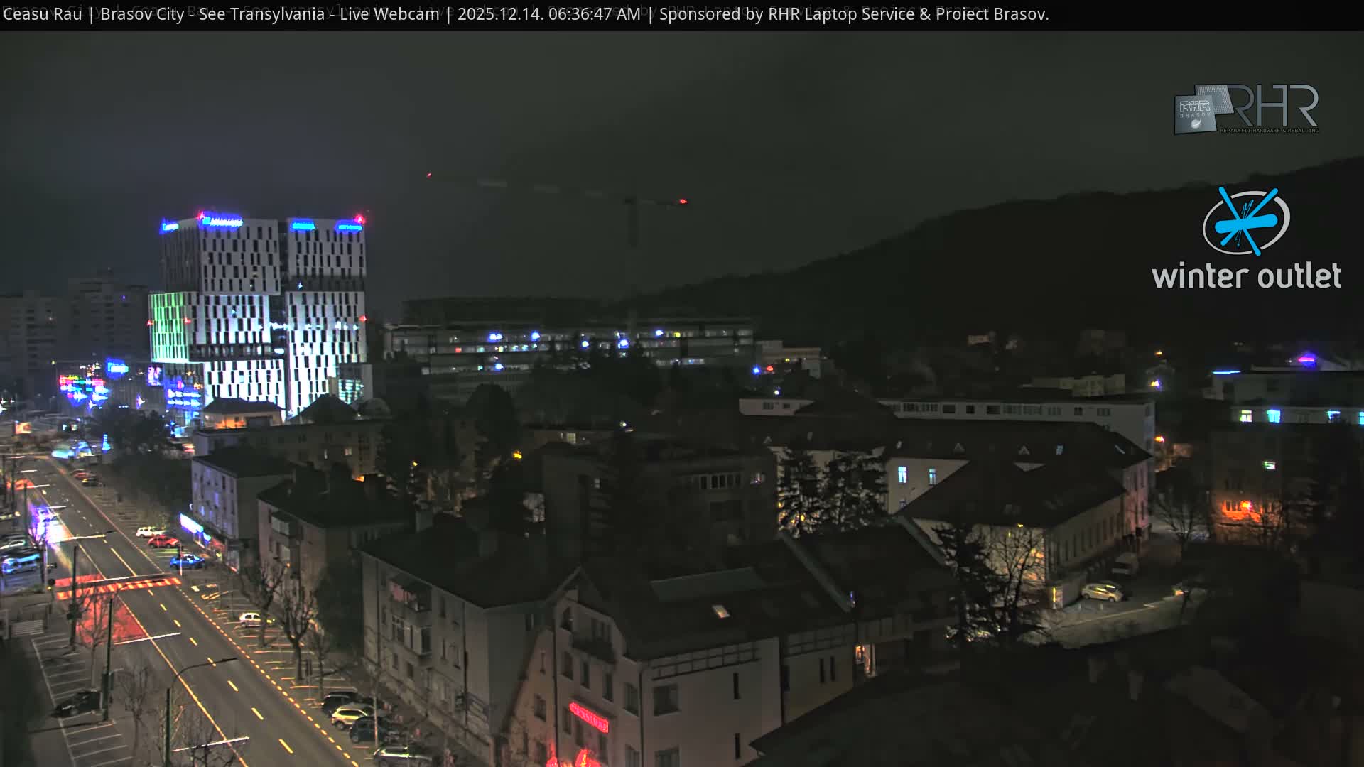 Braşov Skyline Live Cam - Centrul Nou, Brasov, Romania