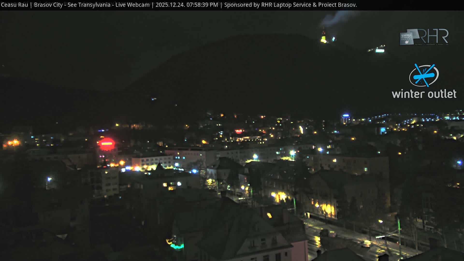 Braşov Skyline Live Cam - Centrul Nou, Brasov, Romania