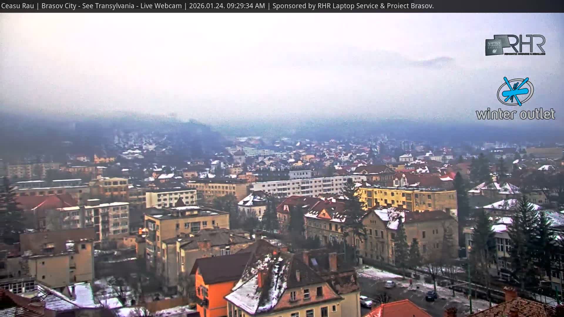 Braşov Skyline Live Cam - Centrul Nou, Brasov, Romania