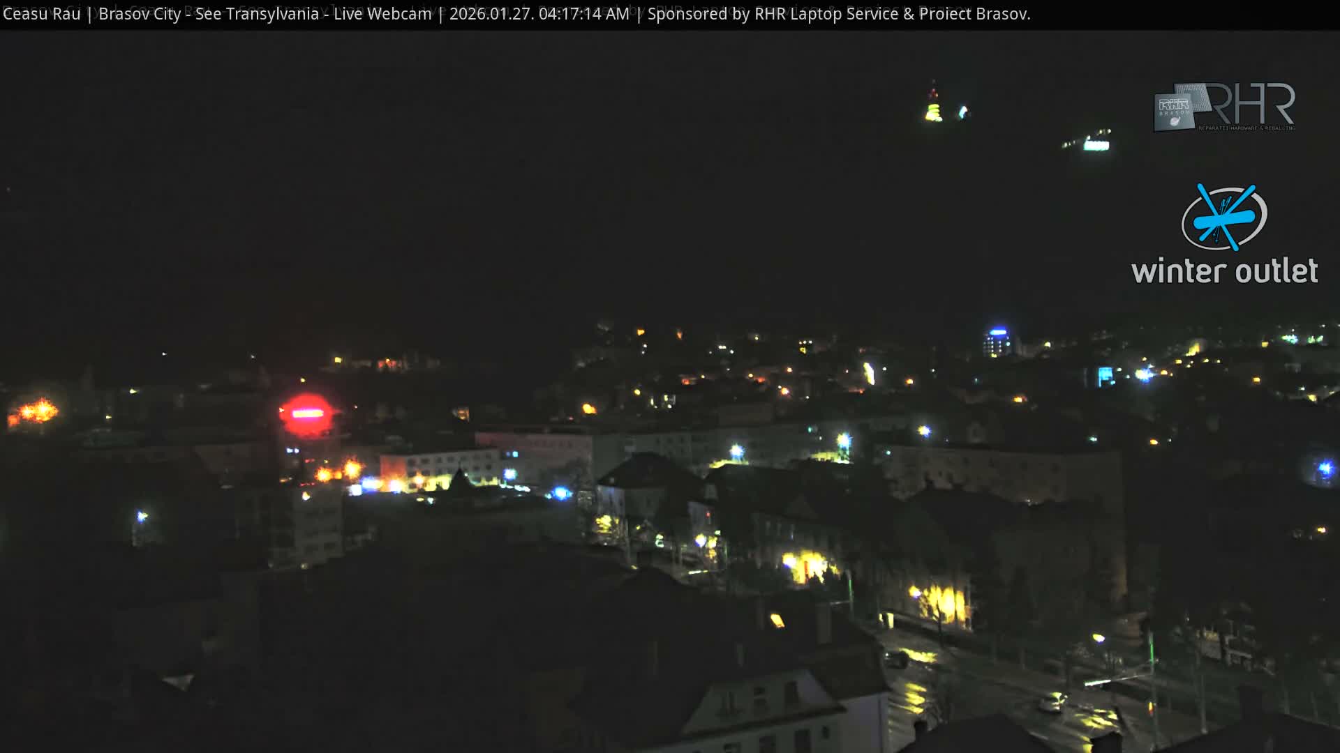 Braşov Skyline Live Cam - Centrul Nou, Brasov, Romania