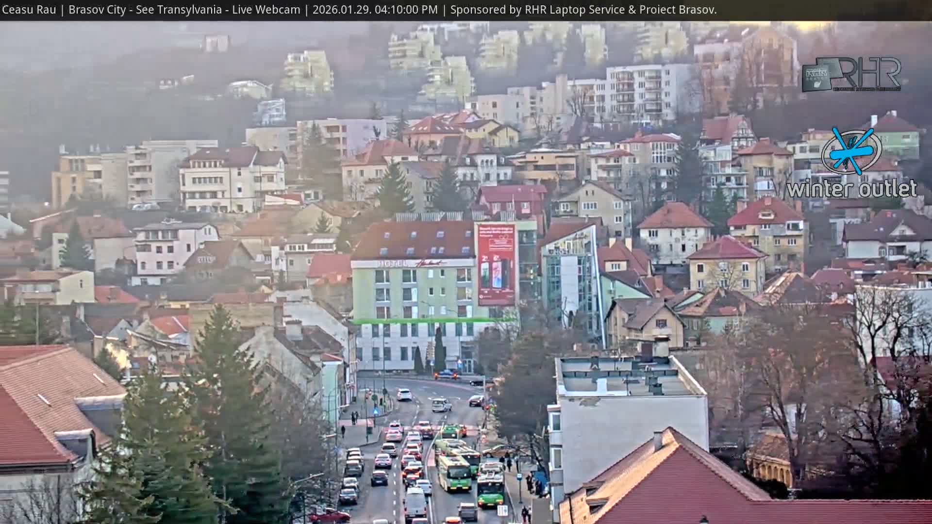 Braşov Skyline Live Cam - Centrul Nou, Brasov, Romania
