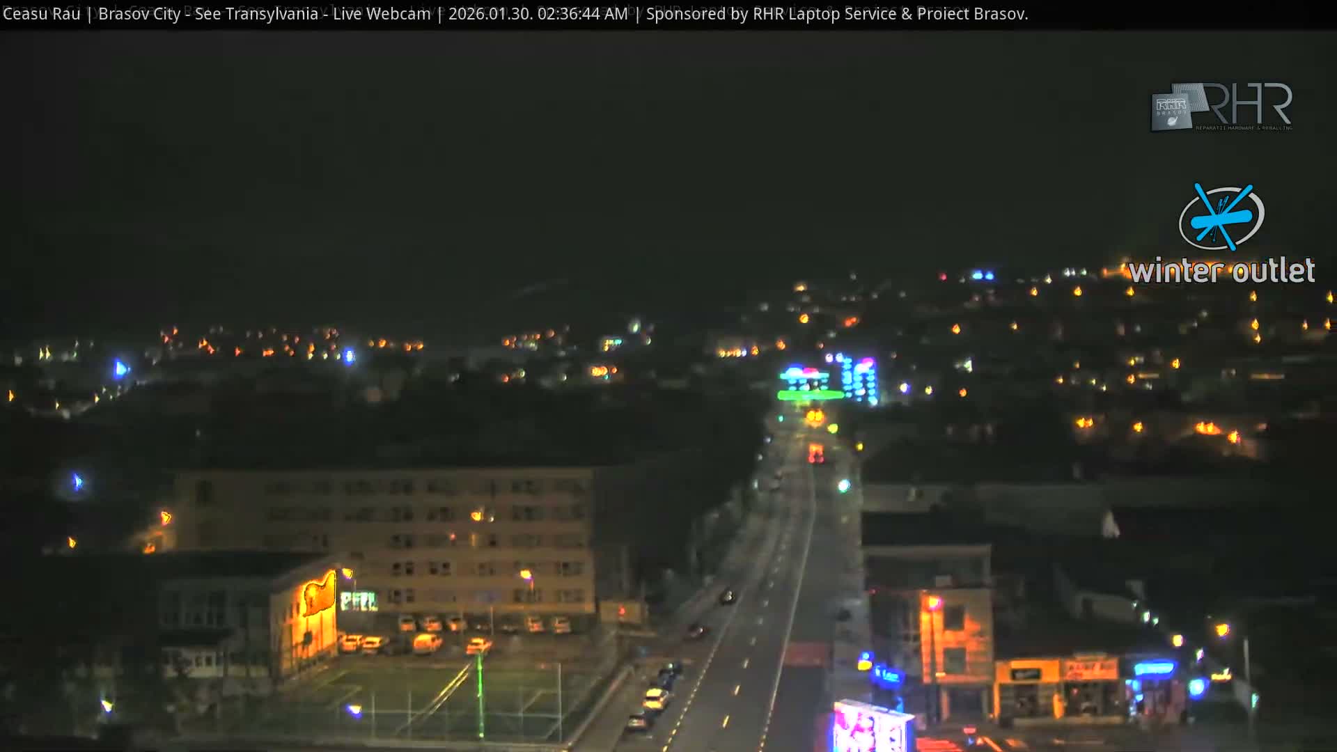 Braşov Skyline Live Cam - Centrul Nou, Brasov, Romania