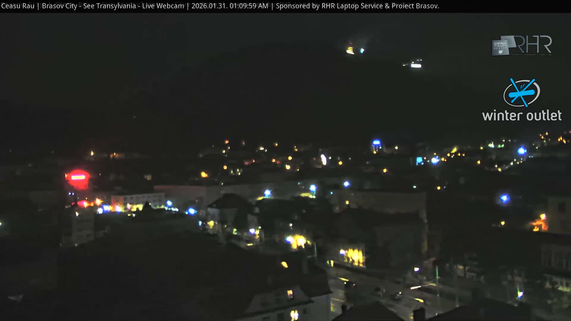 Braşov Skyline Live Cam - Centrul Nou, Brasov, Romania