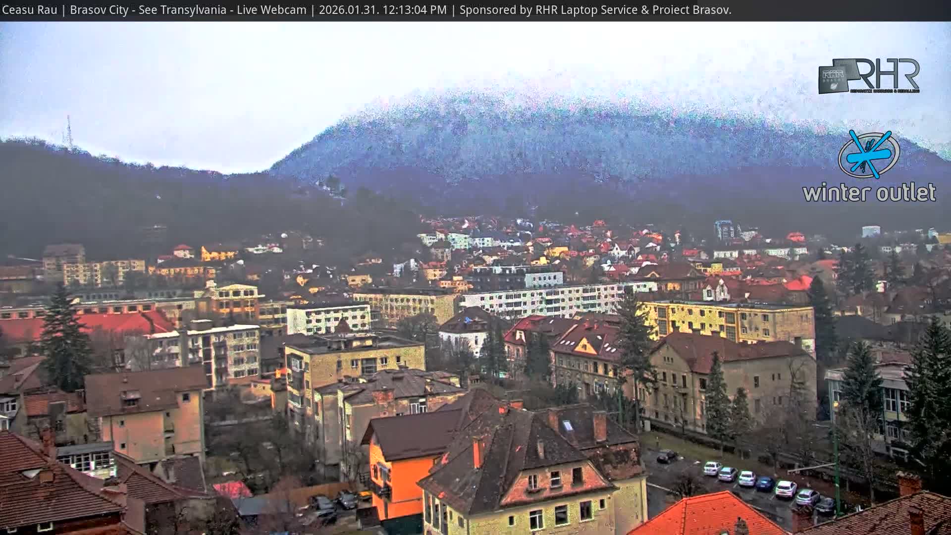 Braşov Skyline Live Cam - Centrul Nou, Brasov, Romania