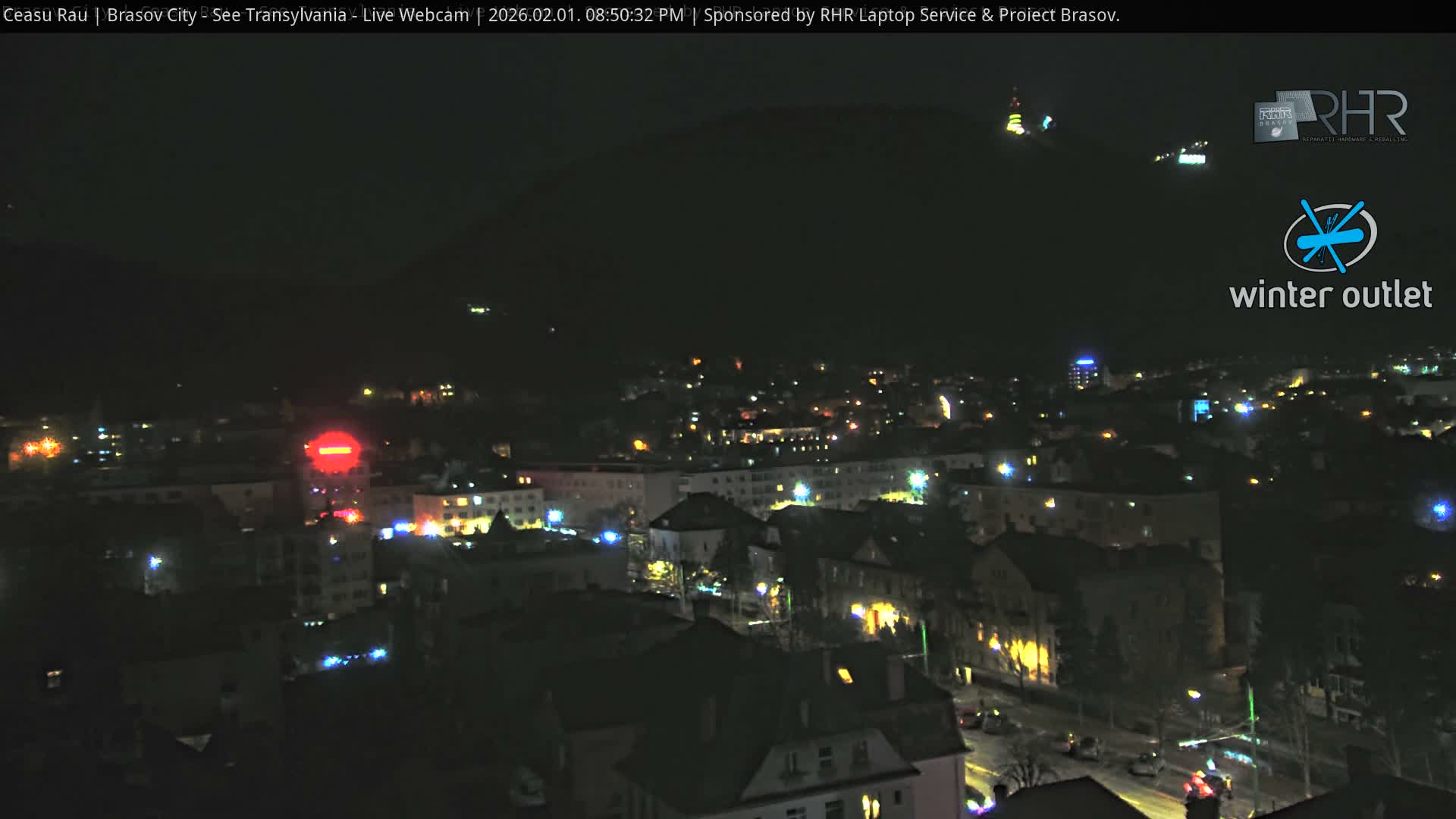 Braşov Skyline Live Cam - Centrul Nou, Brasov, Romania