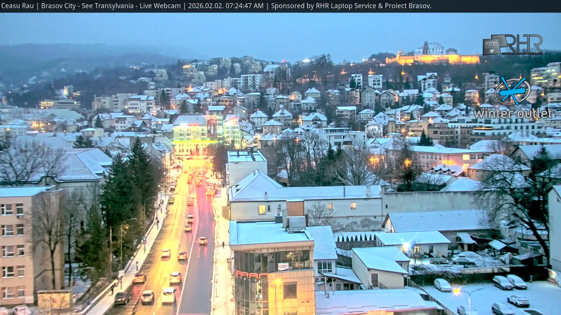 Braşov Skyline Live Cam - Centrul Nou, Brasov, Romania