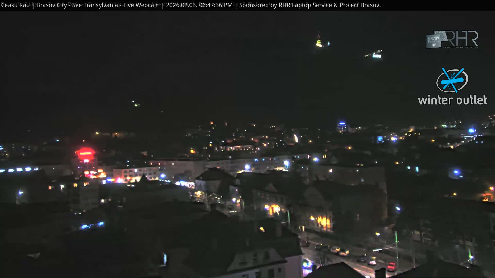 Braşov Skyline Live Cam - Centrul Nou, Brasov, Romania