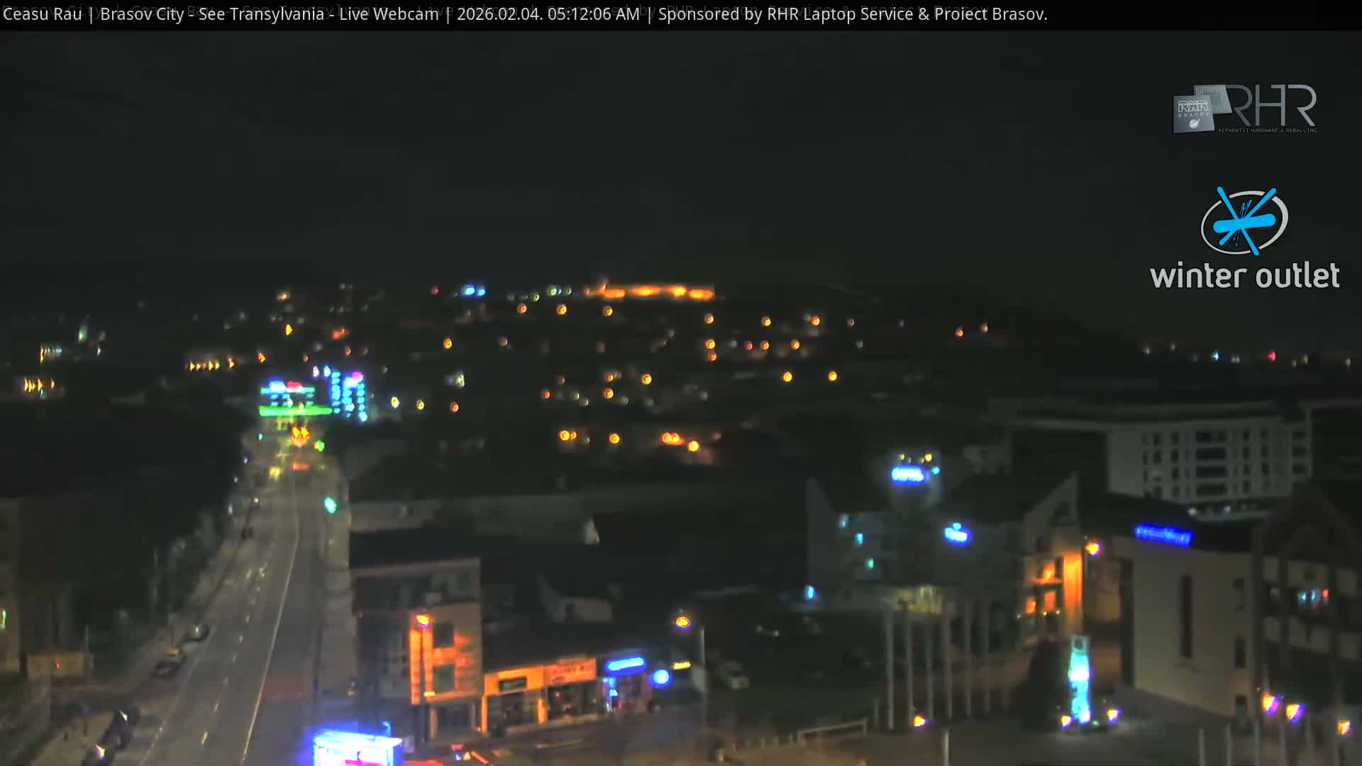 Braşov Skyline Live Cam - Centrul Nou, Brasov, Romania