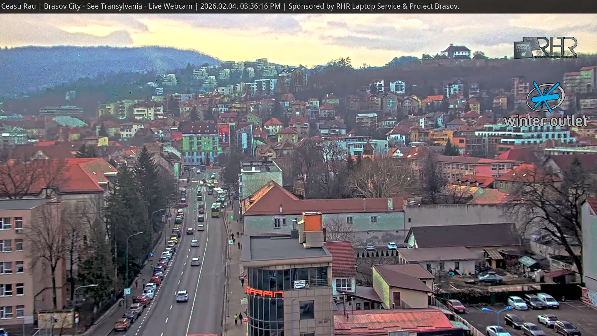 Braşov Skyline Live Cam - Centrul Nou, Brasov, Romania