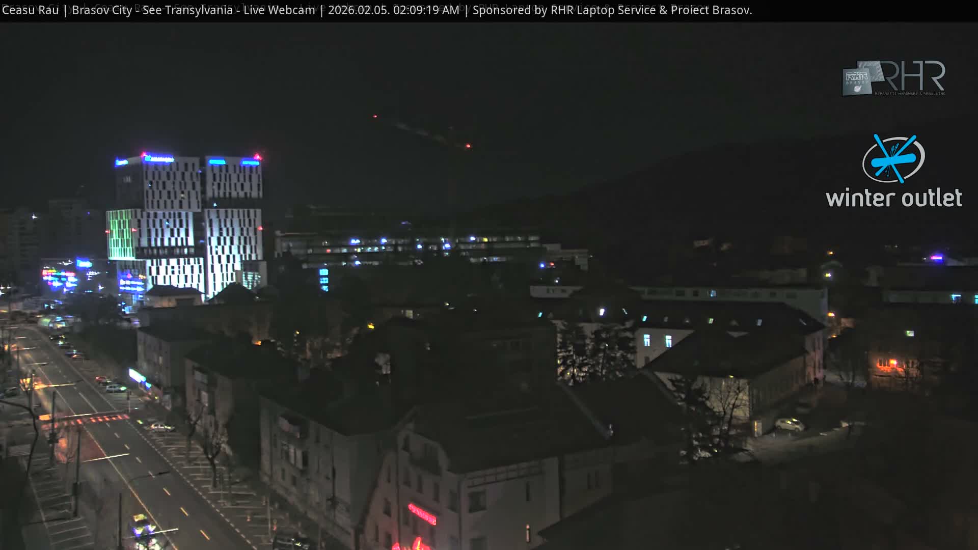 Braşov Skyline Live Cam - Centrul Nou, Brasov, Romania