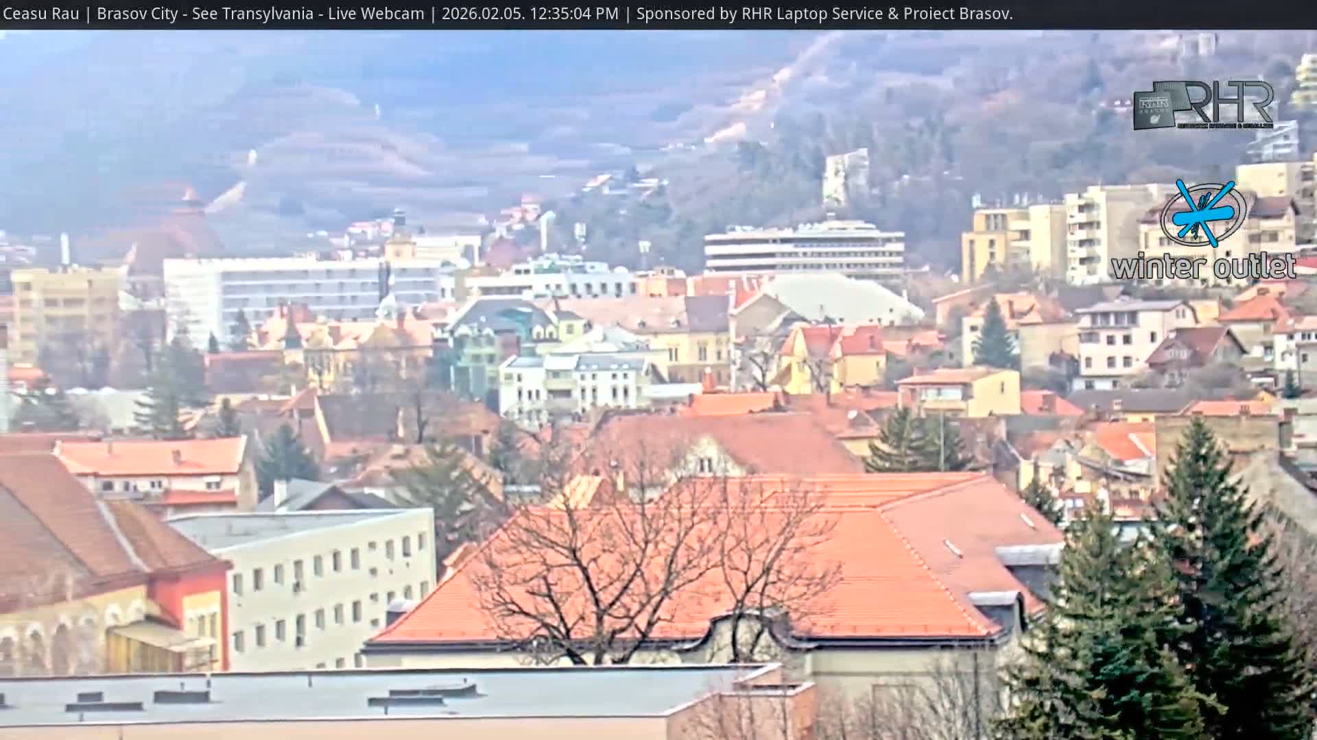 Braşov Skyline Live Cam - Centrul Nou, Brasov, Romania