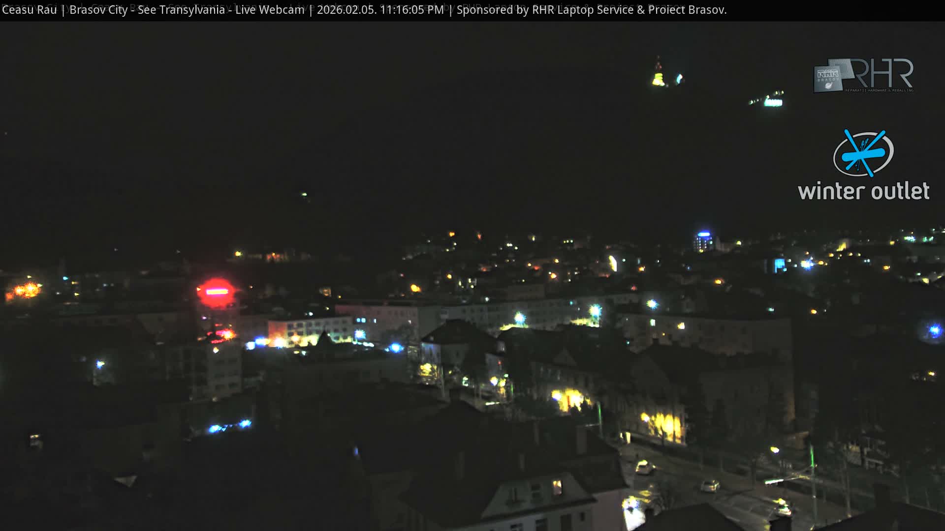 Braşov Skyline Live Cam - Centrul Nou, Brasov, Romania