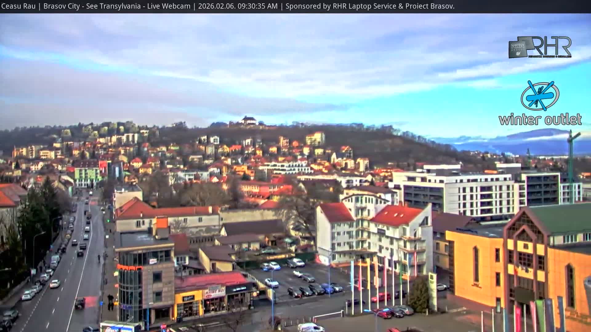 Braşov Skyline Live Cam - Centrul Nou, Brasov, Romania