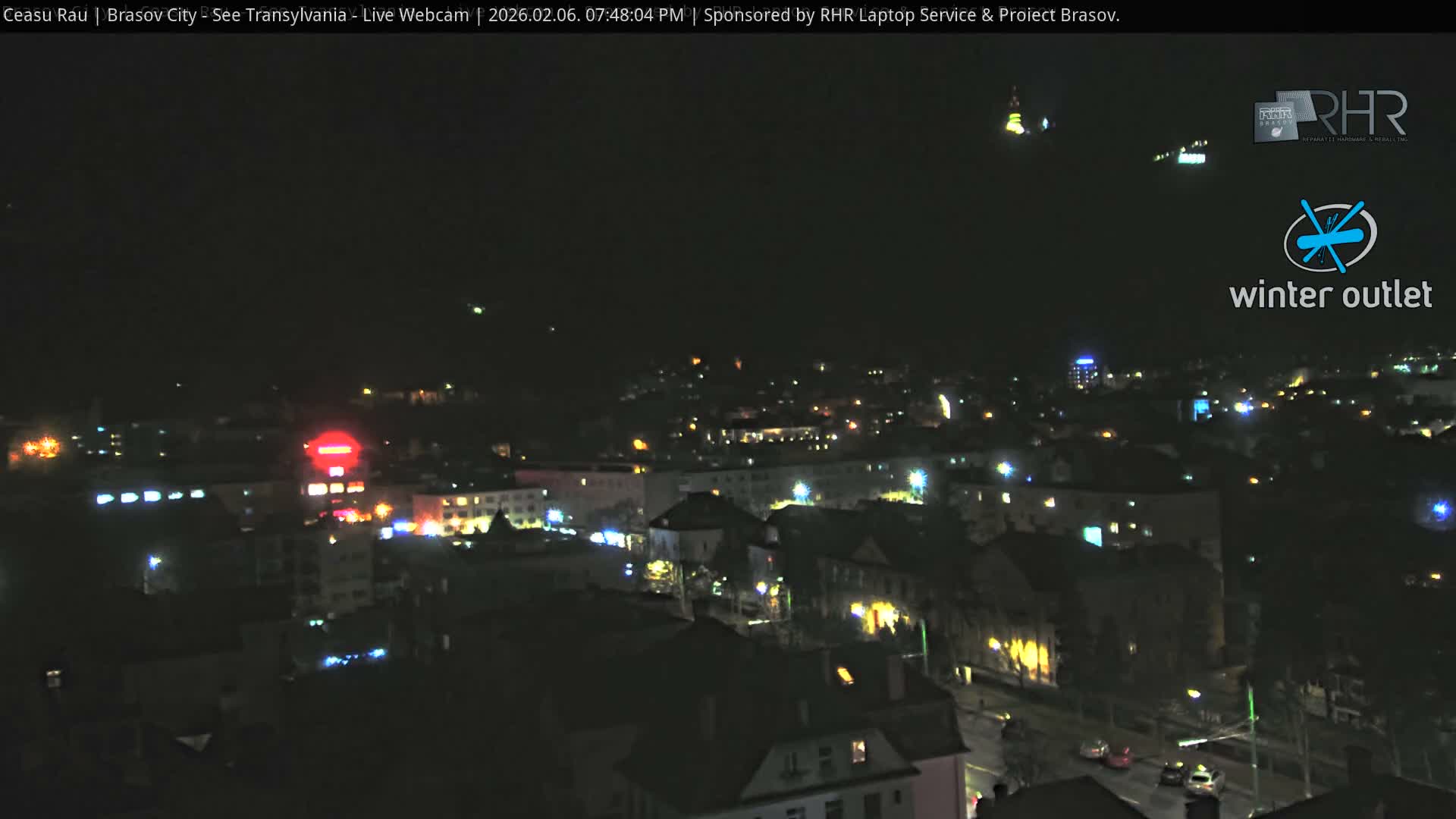 Braşov Skyline Live Cam - Centrul Nou, Brasov, Romania