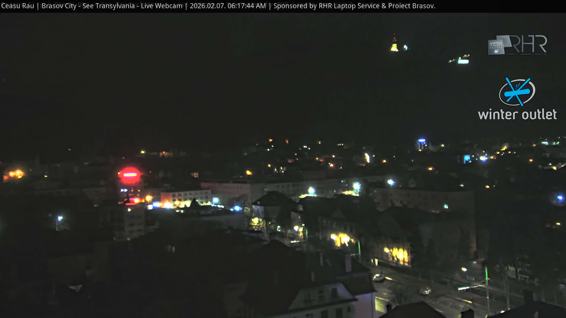 Braşov Skyline Live Cam - Centrul Nou, Brasov, Romania