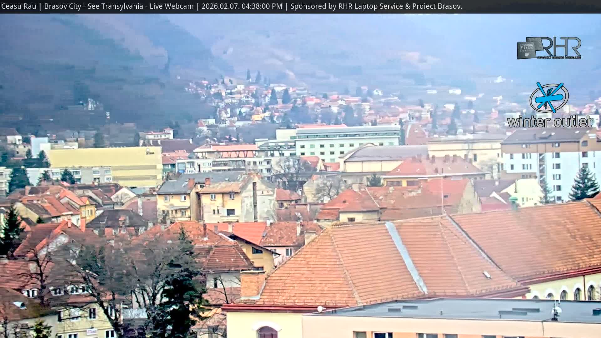 Braşov Skyline Live Cam - Centrul Nou, Brasov, Romania