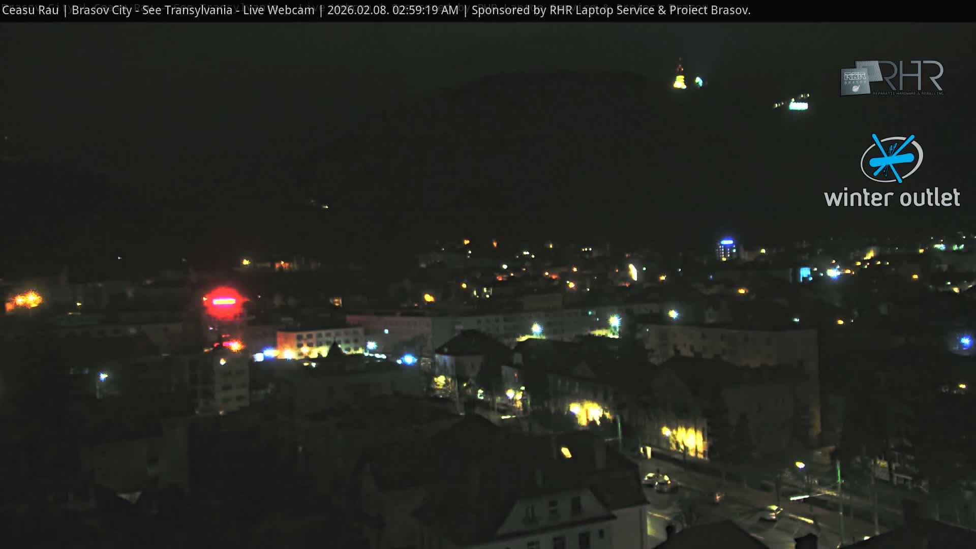 Braşov Skyline Live Cam - Centrul Nou, Brasov, Romania