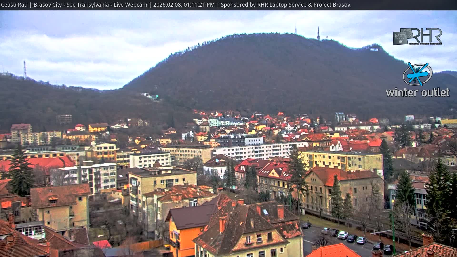 Braşov Skyline Live Cam - Centrul Nou, Brasov, Romania