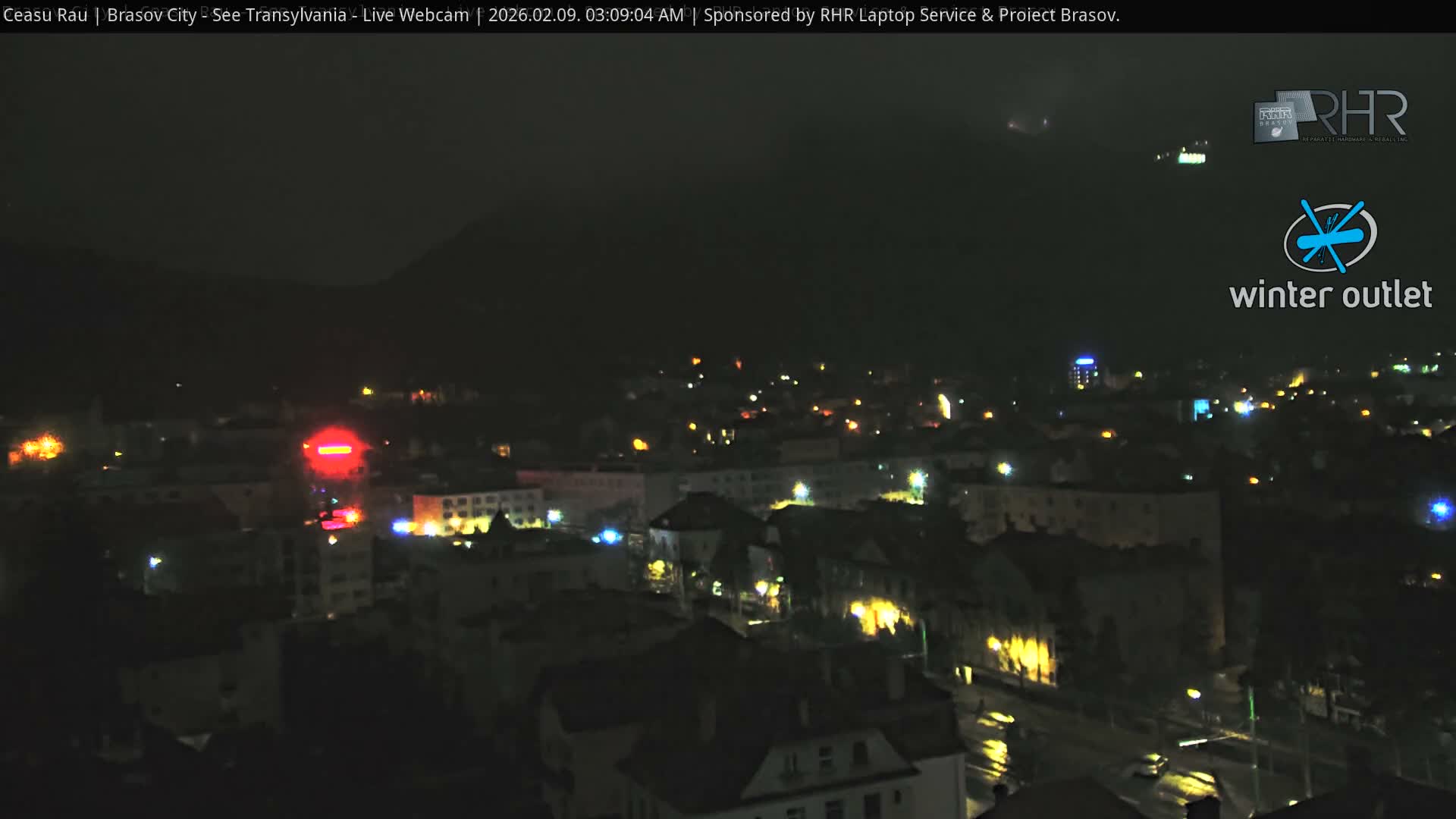 Braşov Skyline Live Cam - Centrul Nou, Brasov, Romania