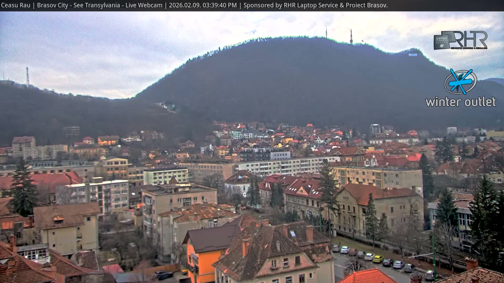 Braşov Skyline Live Cam - Centrul Nou, Brasov, Romania