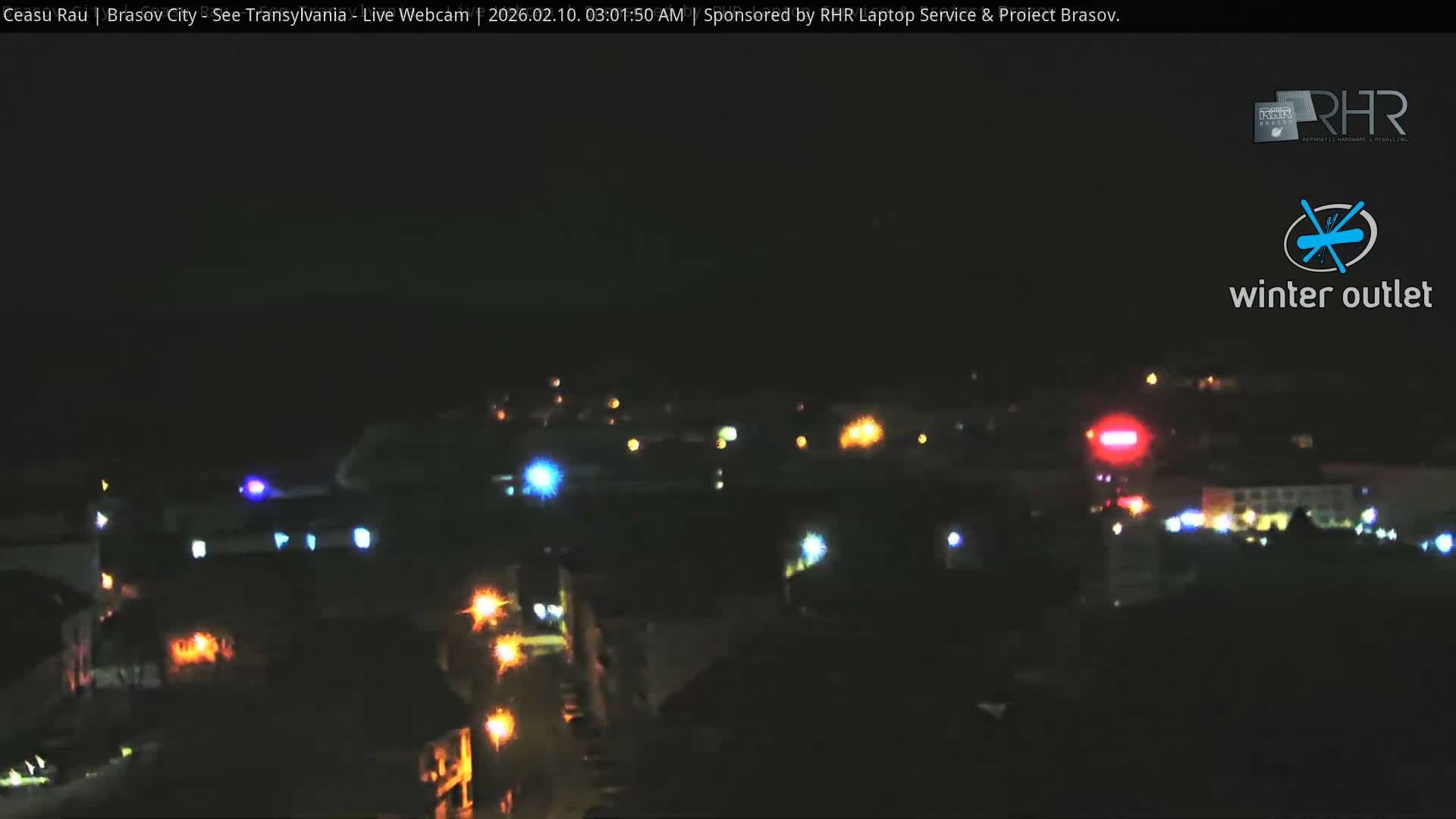 Braşov Skyline Live Cam - Centrul Nou, Brasov, Romania