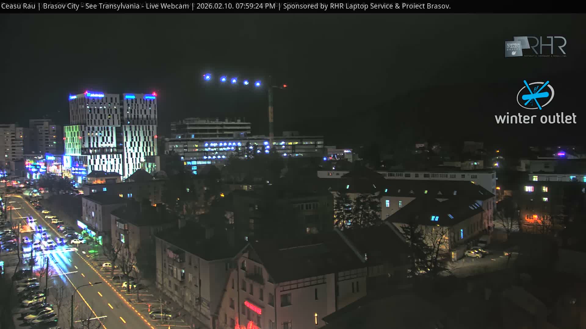 Braşov Skyline Live Cam - Centrul Nou, Brasov, Romania