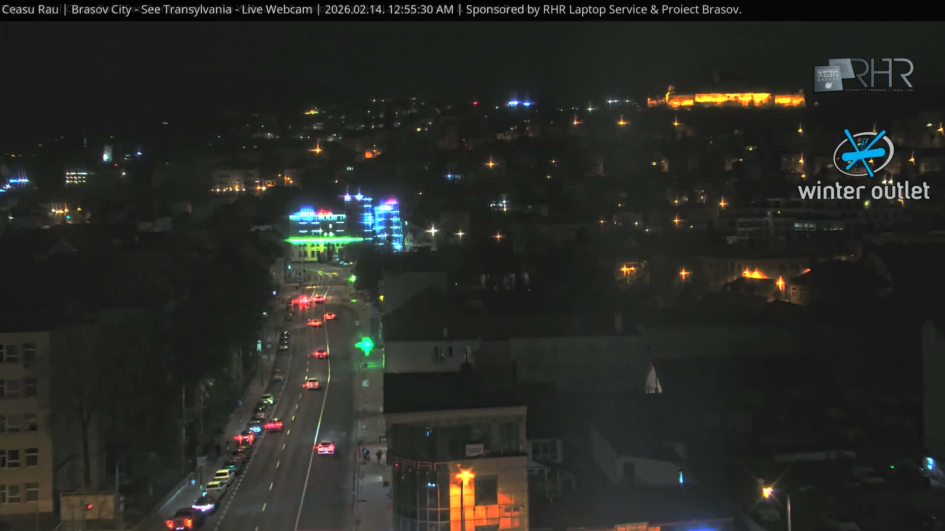 Braşov Skyline Live Cam - Centrul Nou, Brasov, Romania