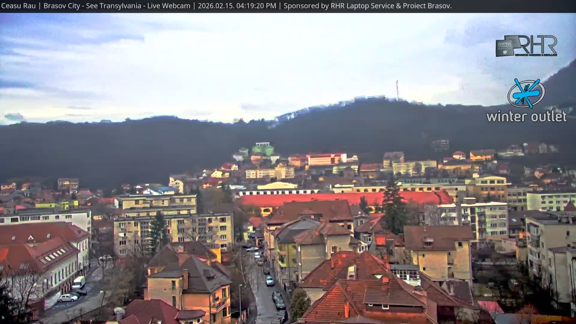 Braşov Skyline Live Cam - Centrul Nou, Brasov, Romania