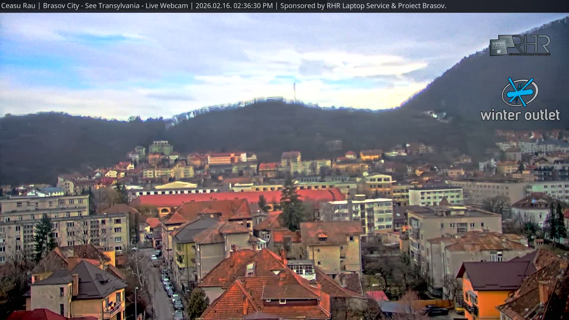 Braşov Skyline Live Cam - Centrul Nou, Brasov, Romania