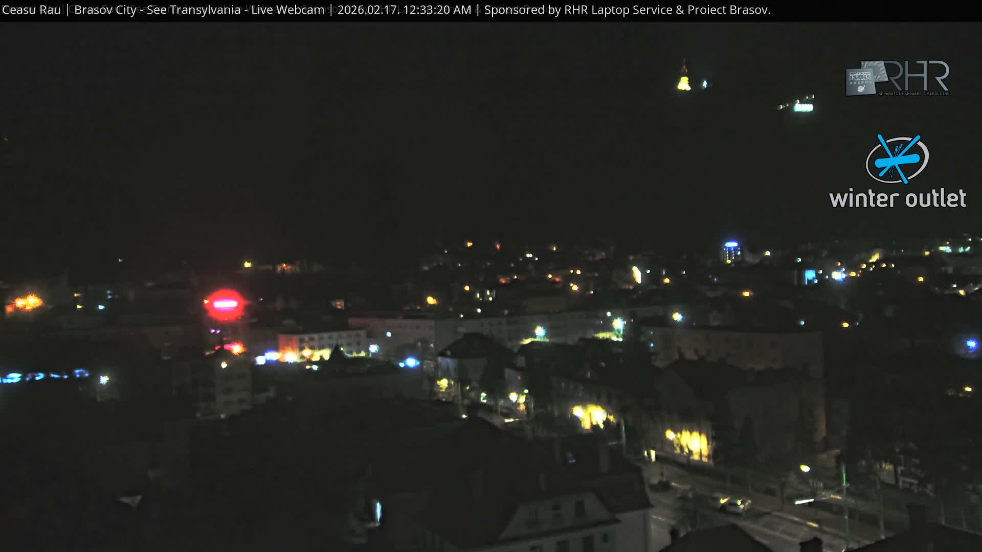 Braşov Skyline Live Cam - Centrul Nou, Brasov, Romania