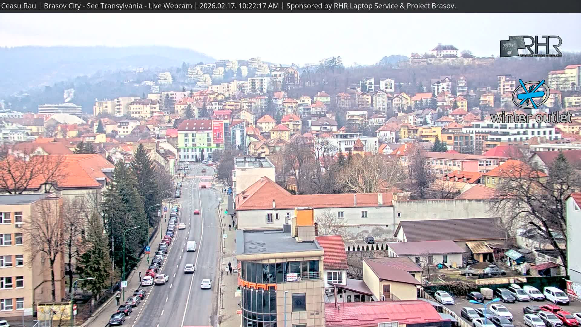 Braşov Skyline Live Cam - Centrul Nou, Brasov, Romania