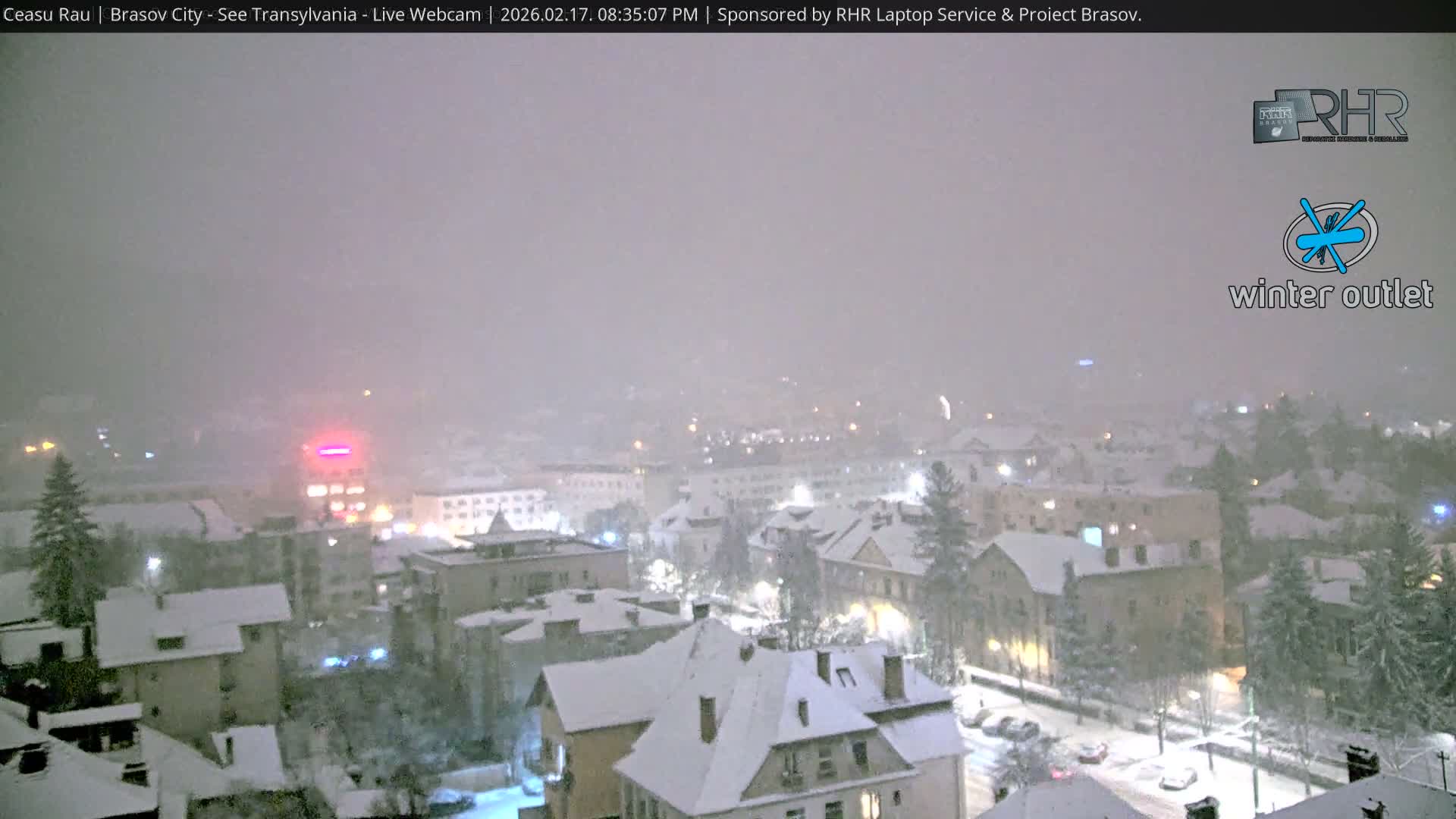 Braşov Skyline Live Cam - Centrul Nou, Brasov, Romania
