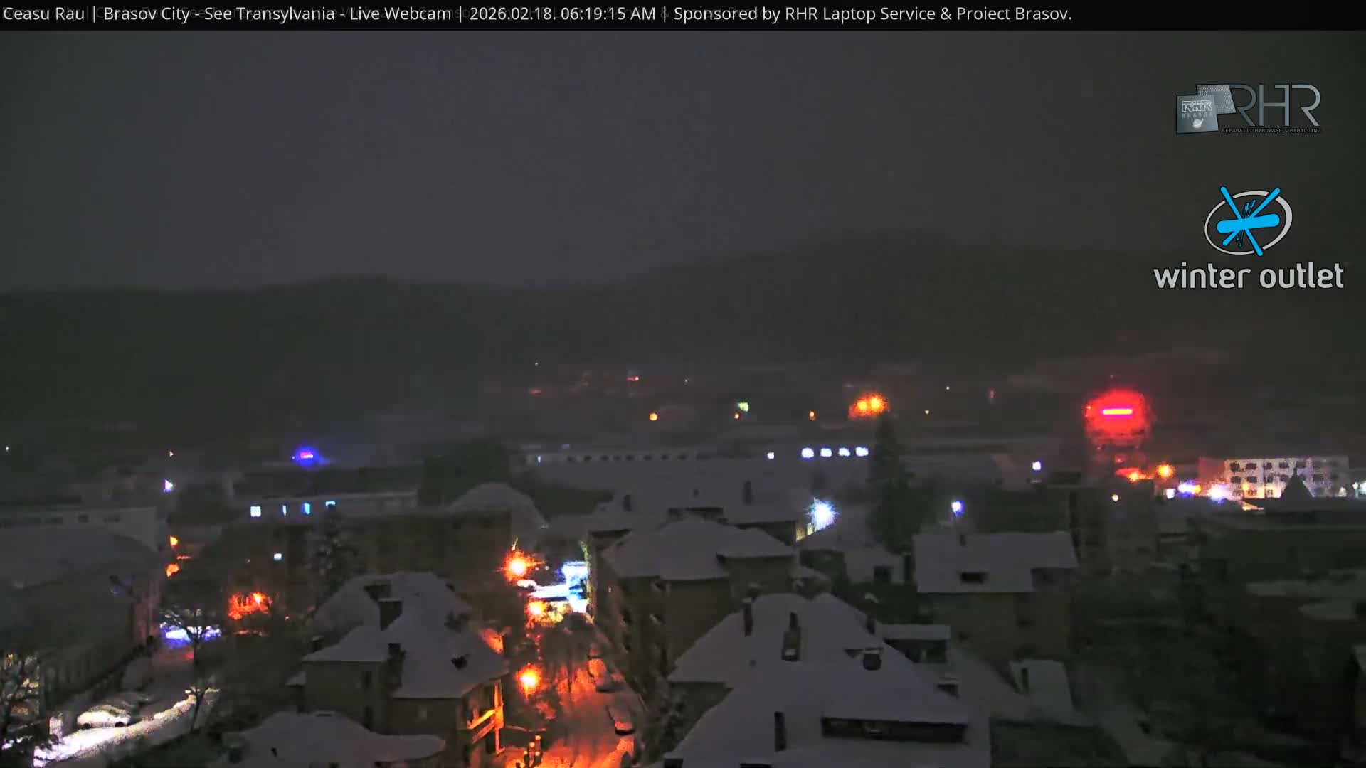 Braşov Skyline Live Cam - Centrul Nou, Brasov, Romania